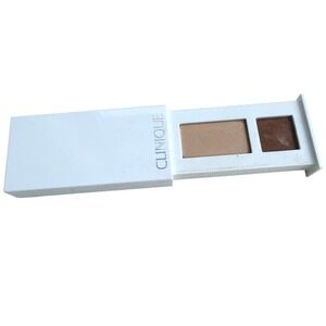 Clinique All About Shadow Duo 01 Like Mink Brown Beige Eyeshadow Palette 1.7g